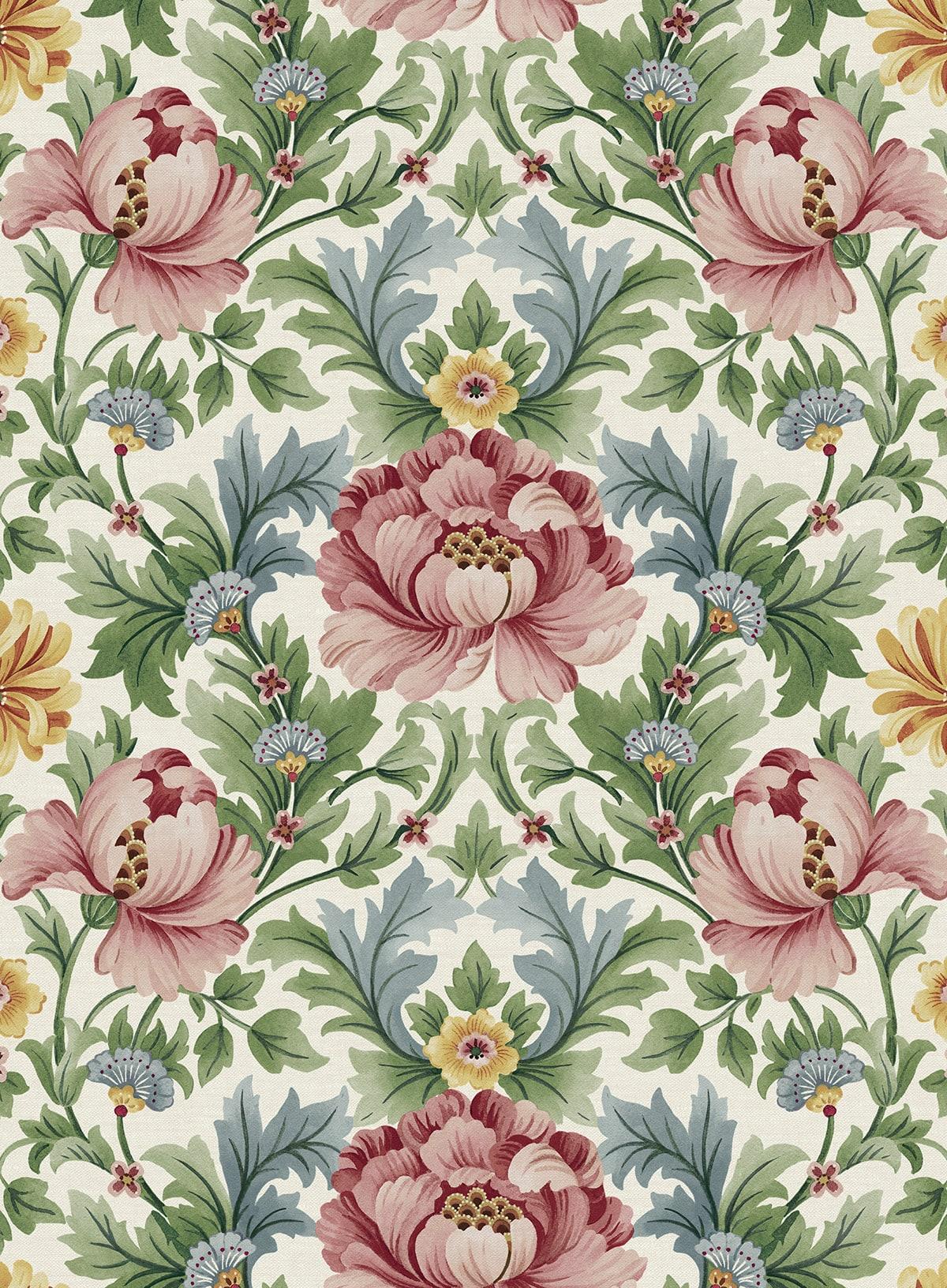 Seabrook Floral Garden Spring Bloom Wallpaper