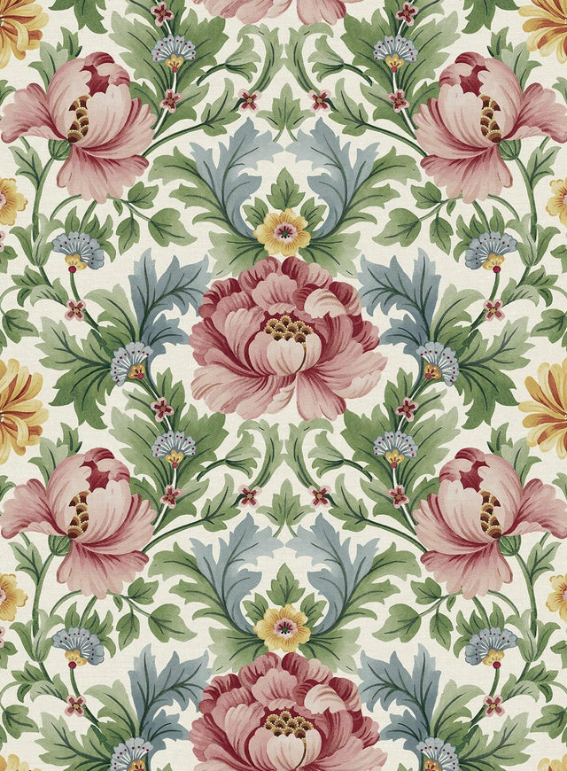 Seabrook Floral Garden Spring Bloom Wallpaper