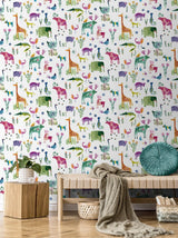 Seabrook Animals Off-White Wallpaper