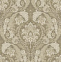 Seabrook Thornton Vintage Damask Latte Wallpaper