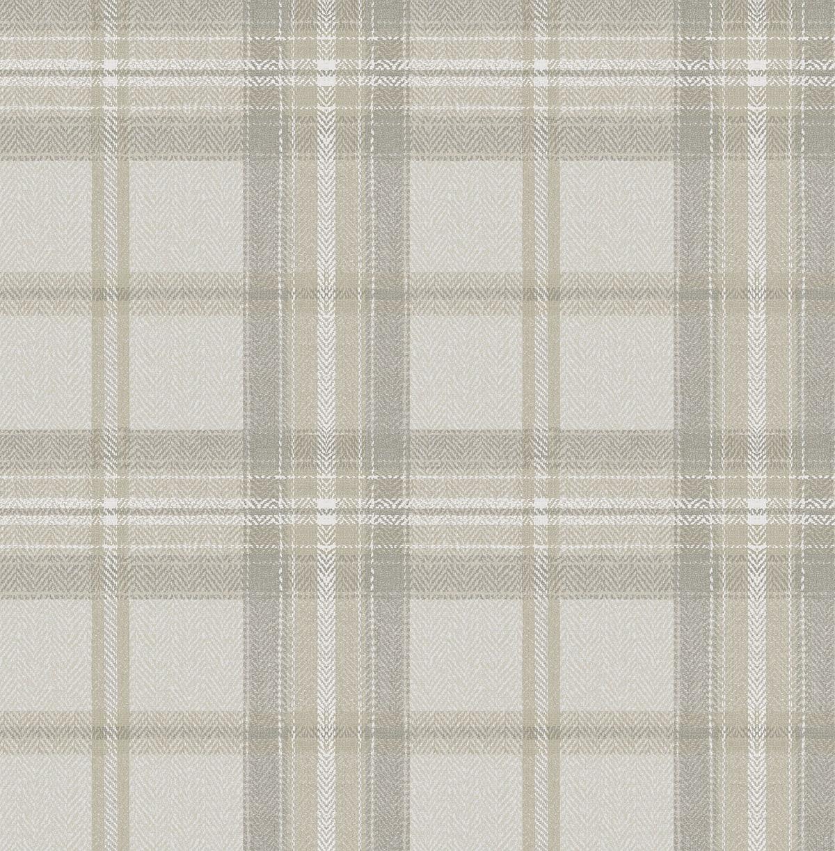 Seabrook Herringbone Plaid Frosted Calcutta Wallpaper
