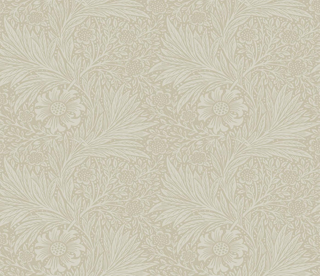 Seabrook Marigold Garden Neutral Wallpaper