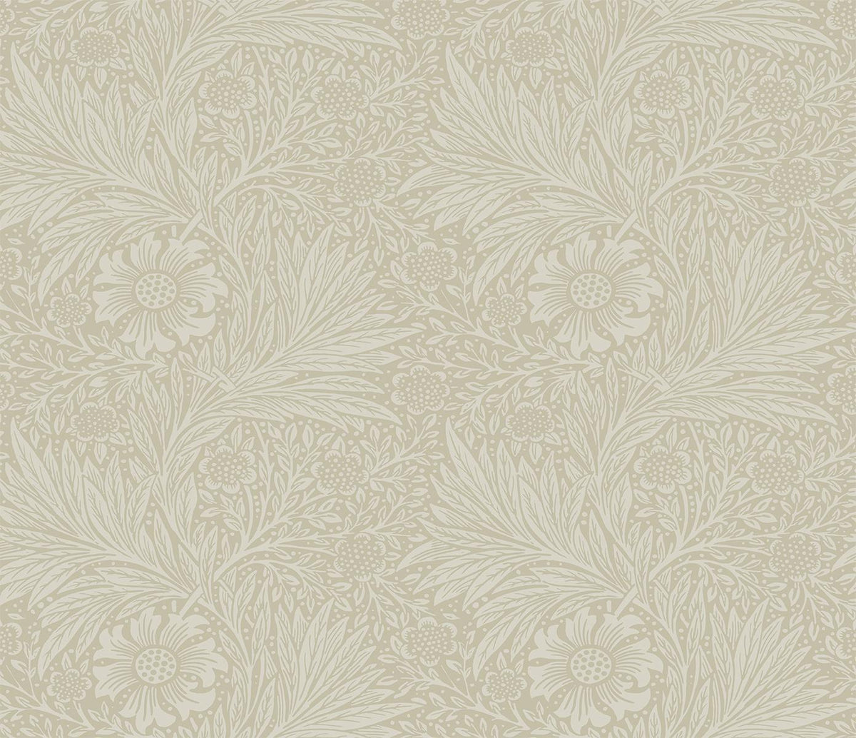 Seabrook Marigold Garden Neutral Wallpaper