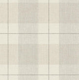 Seabrook Lenox Hill Plaid Neutral Wallpaper