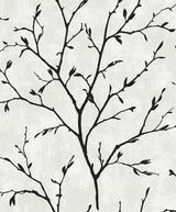 Seabrook Tree Silhouette Contrast Wallpaper