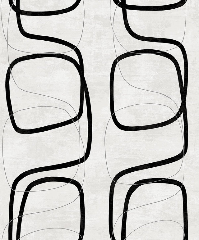 Seabrook Forcella Geo Contrast Wallpaper