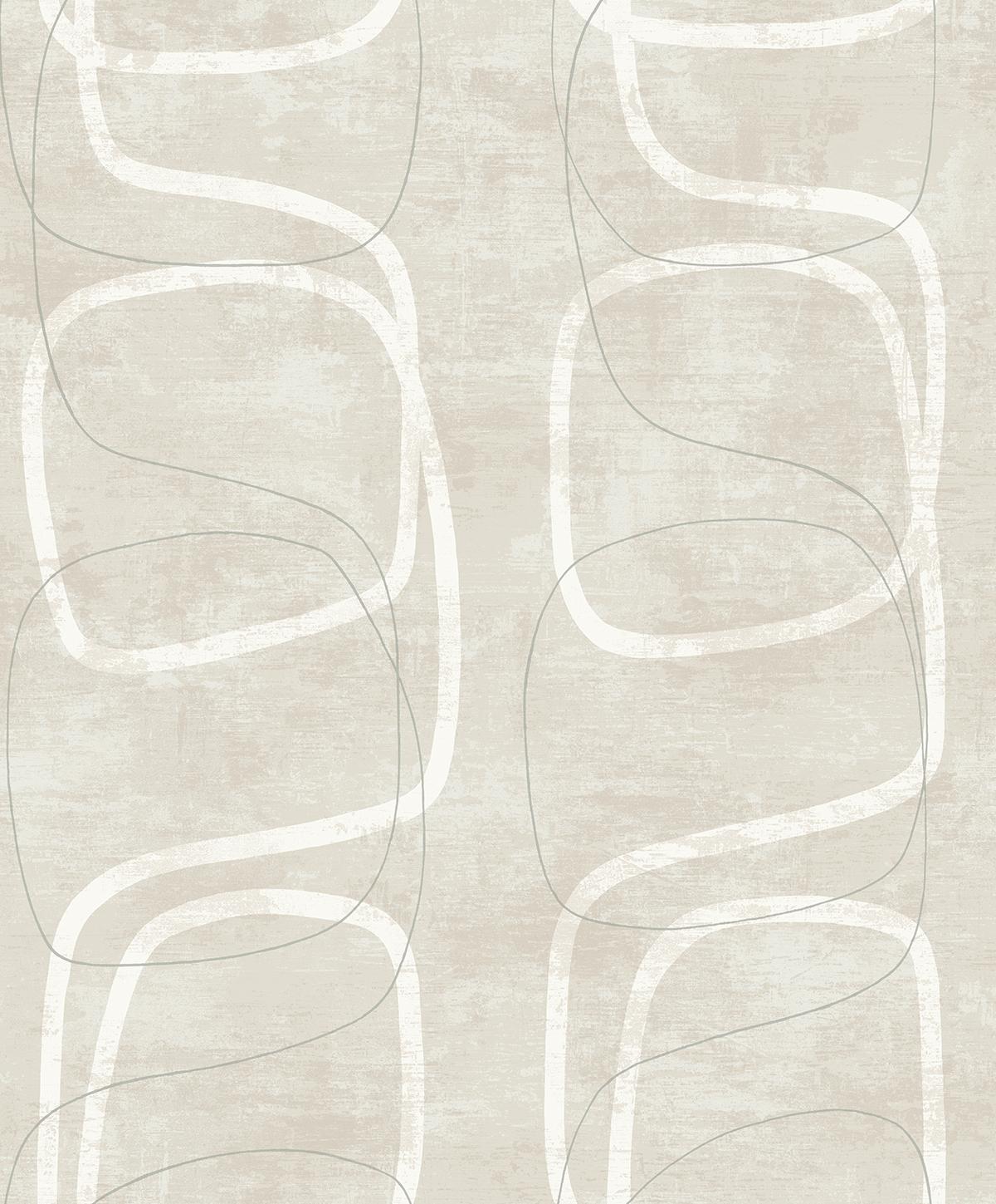 Seabrook Forcella Geo Neutral Wallpaper