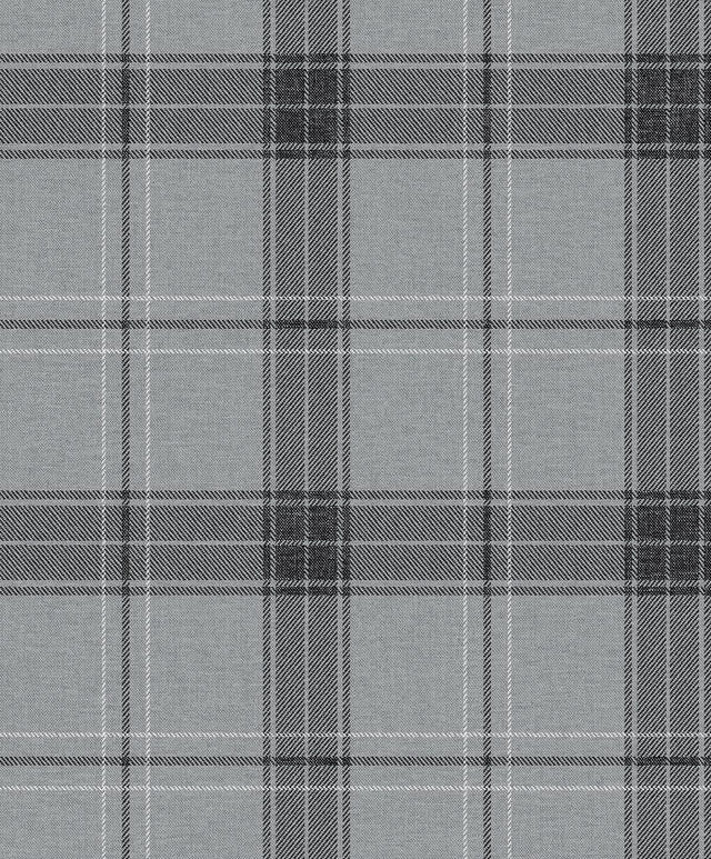 Seabrook Manorvale Plaid Greyscale Wallpaper