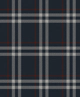 Seabrook Calverlay Plaid Blue & Red Wallpaper