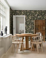 Seabrook Vintage Bird Garden Green & Mauve Wallpaper