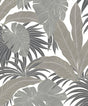 Seabrook Laguna Leaf Pavestone Wallpaper
