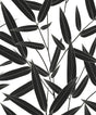 Seabrook Leaf Branch Trail Ebony Wallpaper