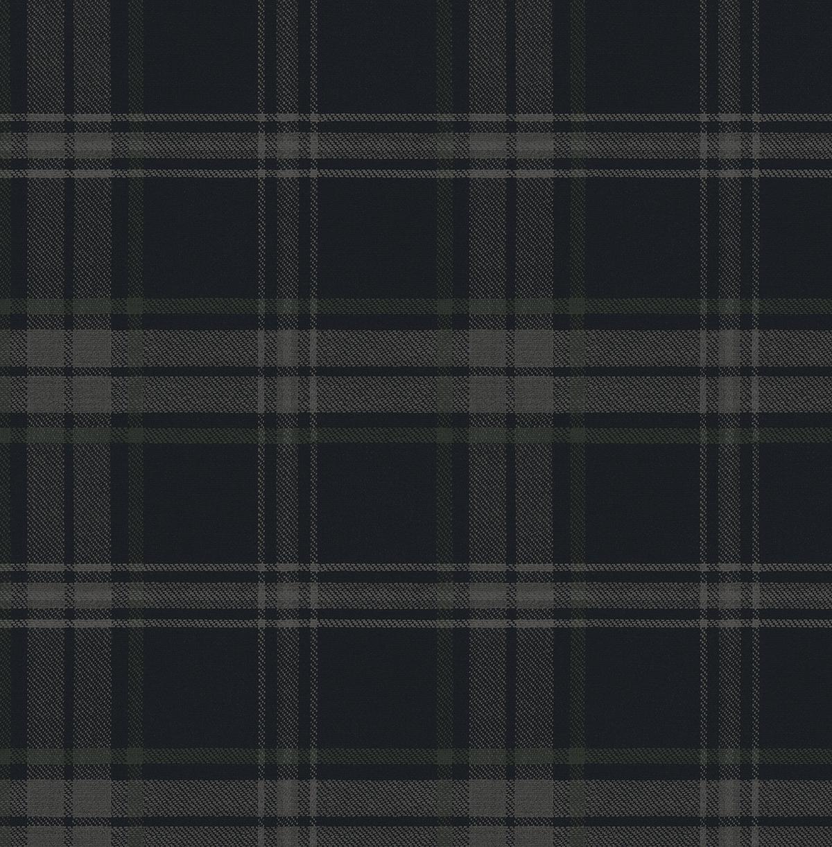 Seabrook Sennehill Plaid Dark Blue & Evergreen Wallpaper