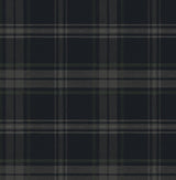Seabrook Sennehill Plaid Dark Blue & Evergreen Wallpaper