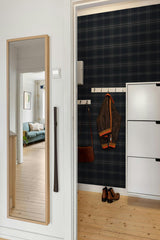 Seabrook Sennehill Plaid Dark Blue & Evergreen Wallpaper