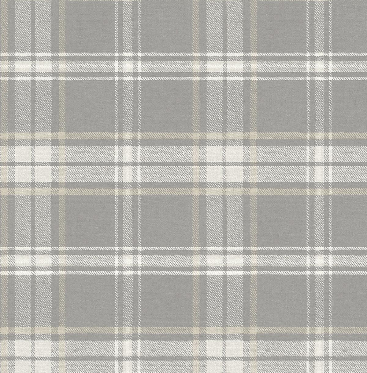 Seabrook Sennehill Plaid Daydream Grey Wallpaper