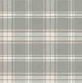 Seabrook Sennehill Plaid Daydream Grey Wallpaper