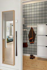 Seabrook Sennehill Plaid Daydream Grey Wallpaper