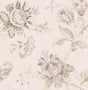 Seabrook Anelda Jacobean Linen & Latte Wallpaper