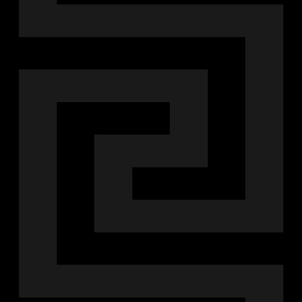 Seabrook Geometric Maze Onyx Wallpaper