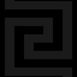 Seabrook Geometric Maze Onyx Wallpaper