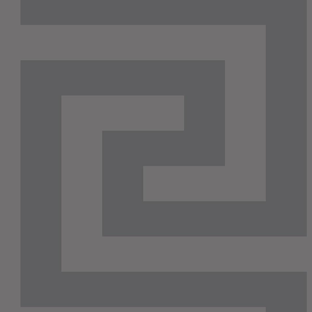 Seabrook Geometric Maze Graphite Wallpaper