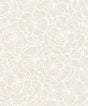 Seabrook Camellia Floral Metallic Pearl Wallpaper
