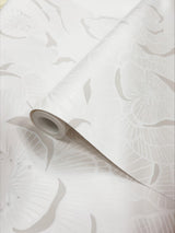 Seabrook Camellia Floral Metallic Pearl Wallpaper