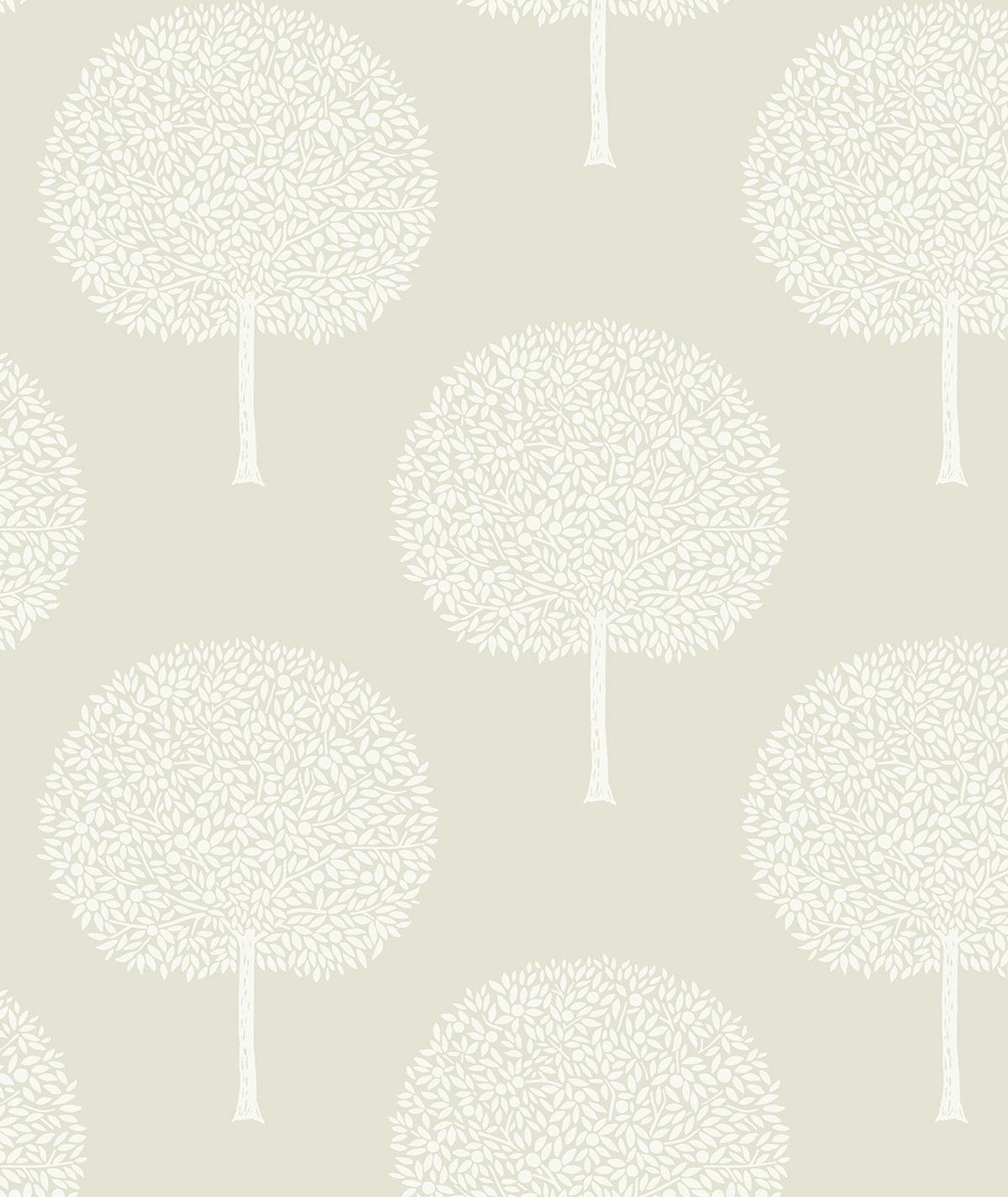 Seabrook Tree Orchard Sea Salt Wallpaper