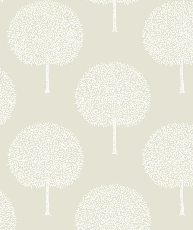 Seabrook Tree Orchard Sea Salt Wallpaper