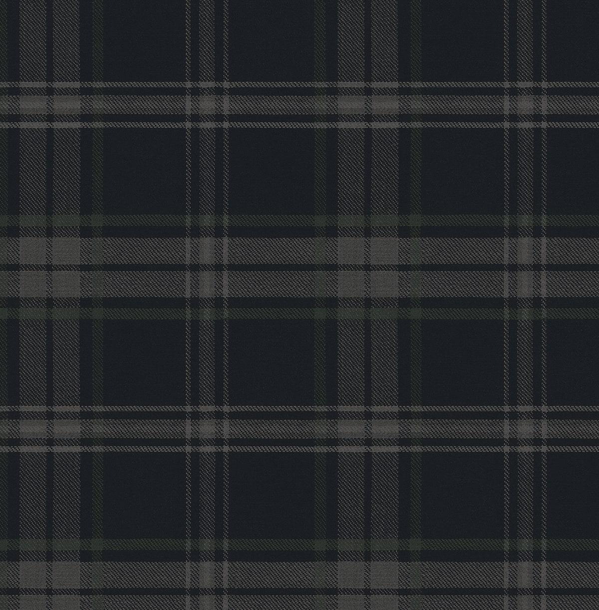 Seabrook Dellabrooke Plaid Dark Blue & Evergreen Wallpaper