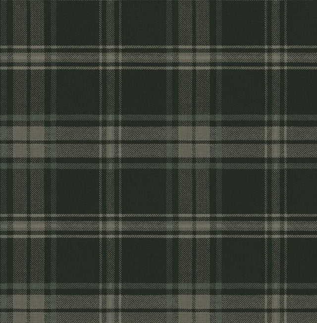 Seabrook Dellabrooke Plaid Greenery Wallpaper