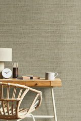 Seabrook Wild Bind Taupe Wallpaper