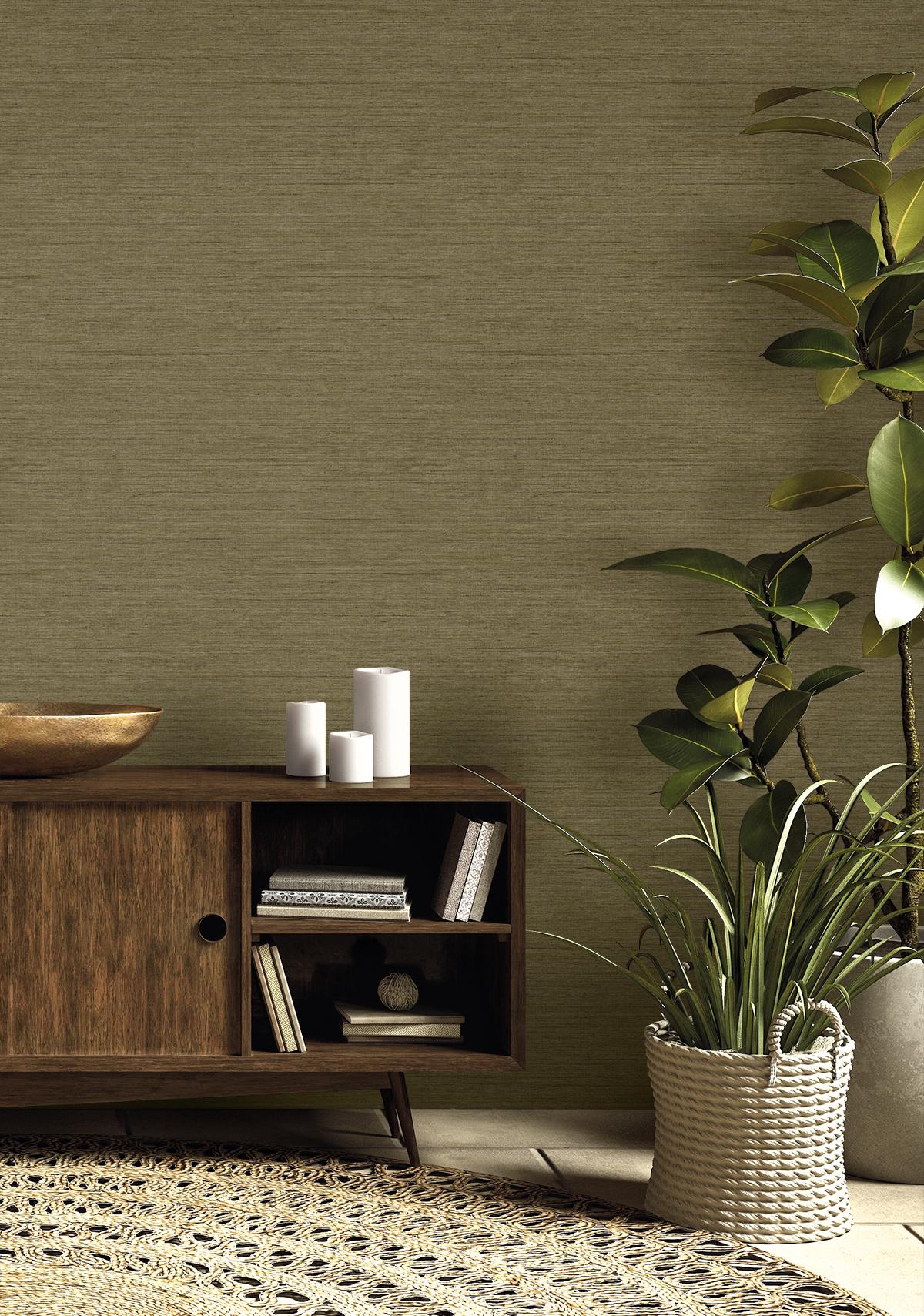 Seabrook Threaded Burlap Wallpaper