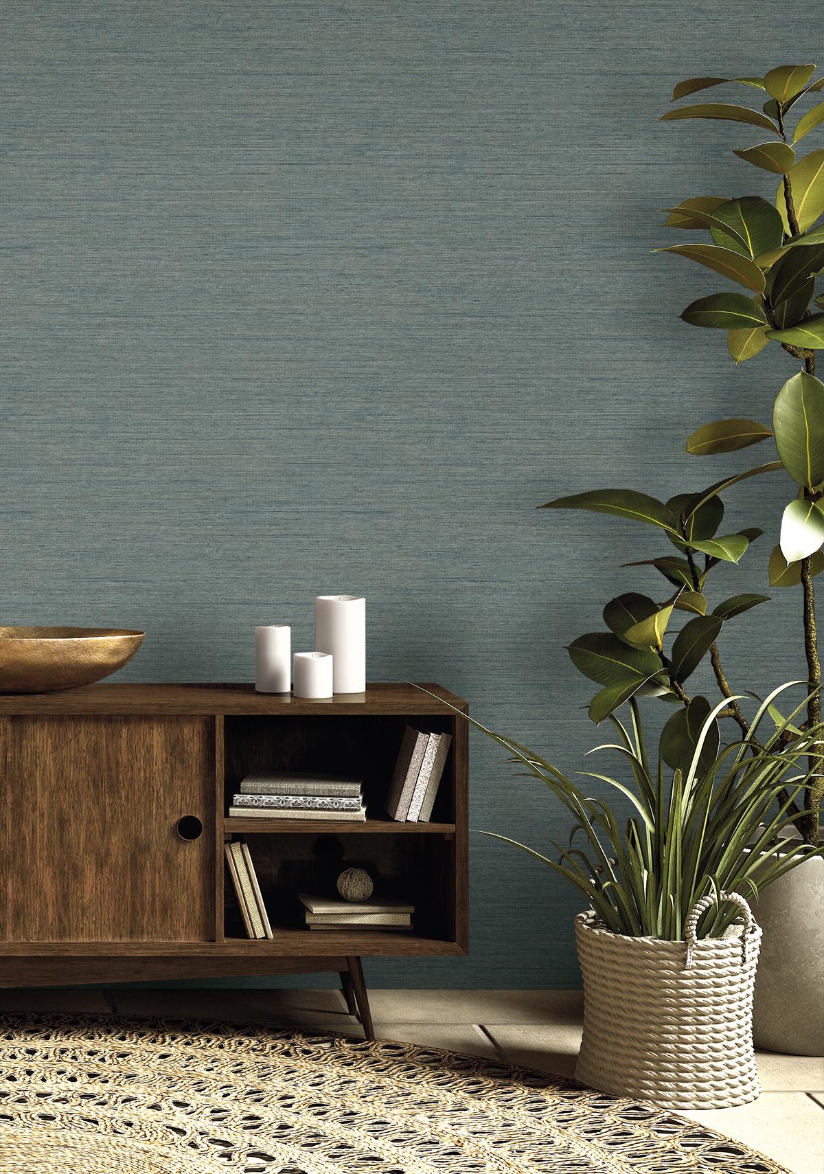 Seabrook Threaded Aerial Blue Wallpaper