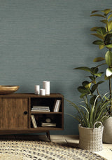 Seabrook Threaded Aerial Blue Wallpaper
