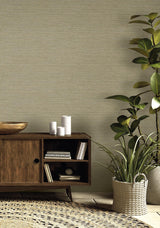 Seabrook Threaded Oyster Wallpaper
