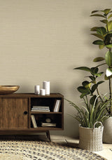 Seabrook Threaded Parchment Wallpaper