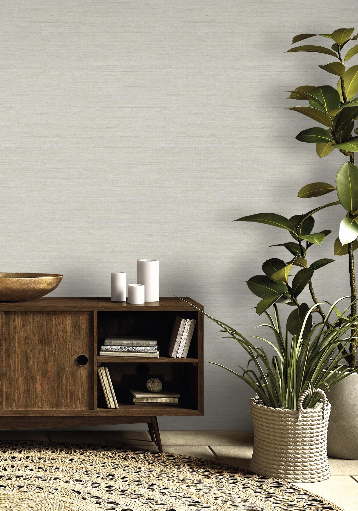 Seabrook Threaded Dove Grey Wallpaper