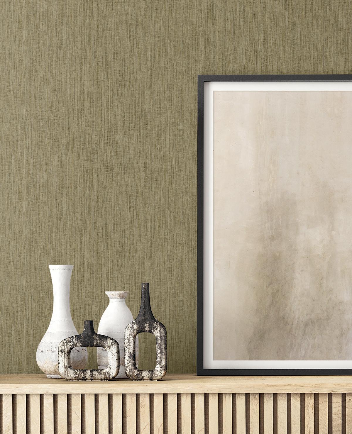 Seabrook Natural Tether Burlap Wallpaper