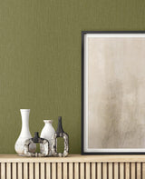 Seabrook Natural Tether Moss Wallpaper