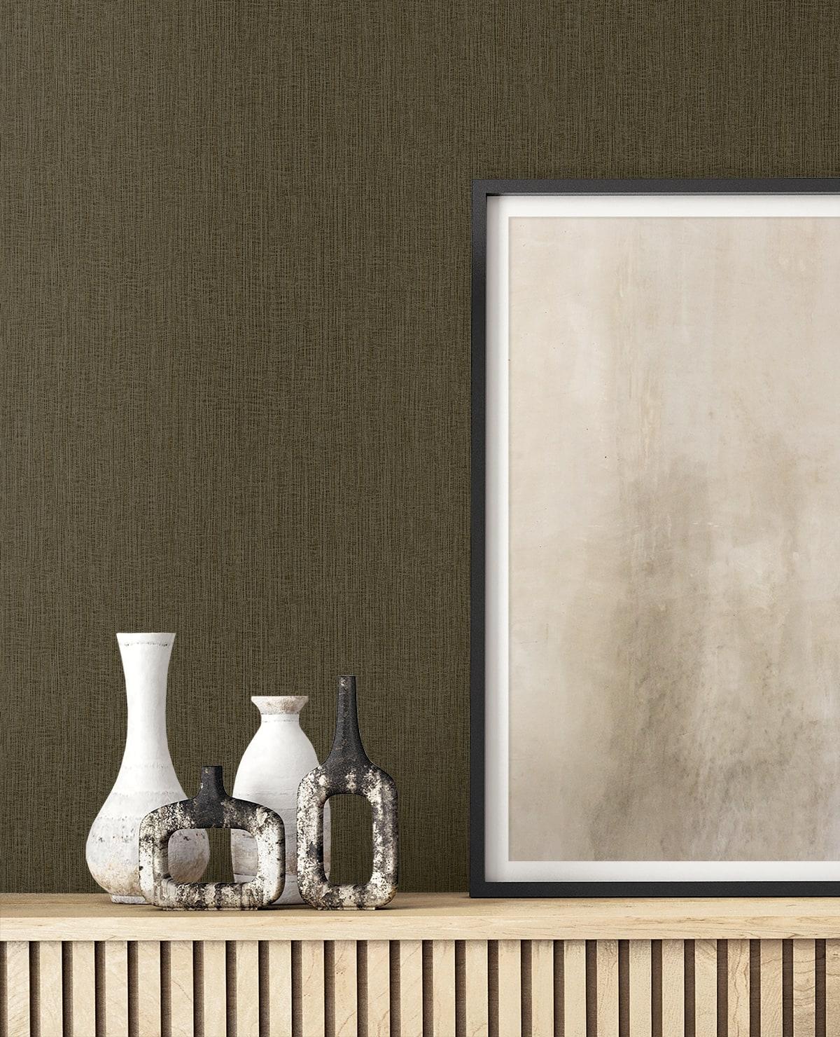 Seabrook Natural Tether Truffle Wallpaper