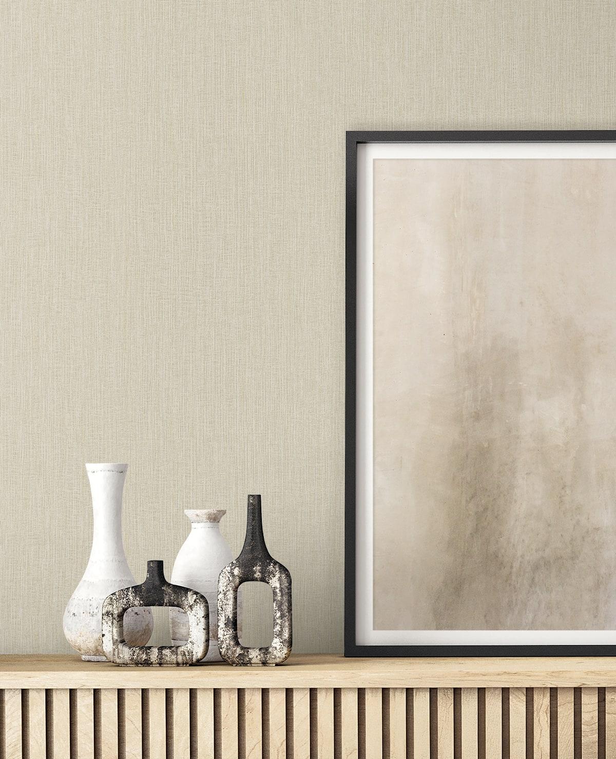 Seabrook Natural Tether Foam Wallpaper