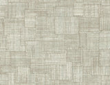 Seabrook Woven Blocks Smoke Wallpaper