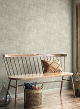 Seabrook Woven Blocks Smoke Wallpaper
