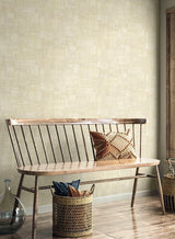 Seabrook Woven Blocks Macadamia Wallpaper