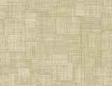 Seabrook Woven Blocks Parchment Wallpaper