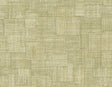 Seabrook Woven Blocks Straw Green Wallpaper