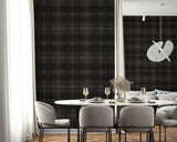 Seabrook Crossroads Plaid Wrought Iron Wallpaper