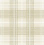 Seabrook Crossroads Plaid Sand Dollar Wallpaper